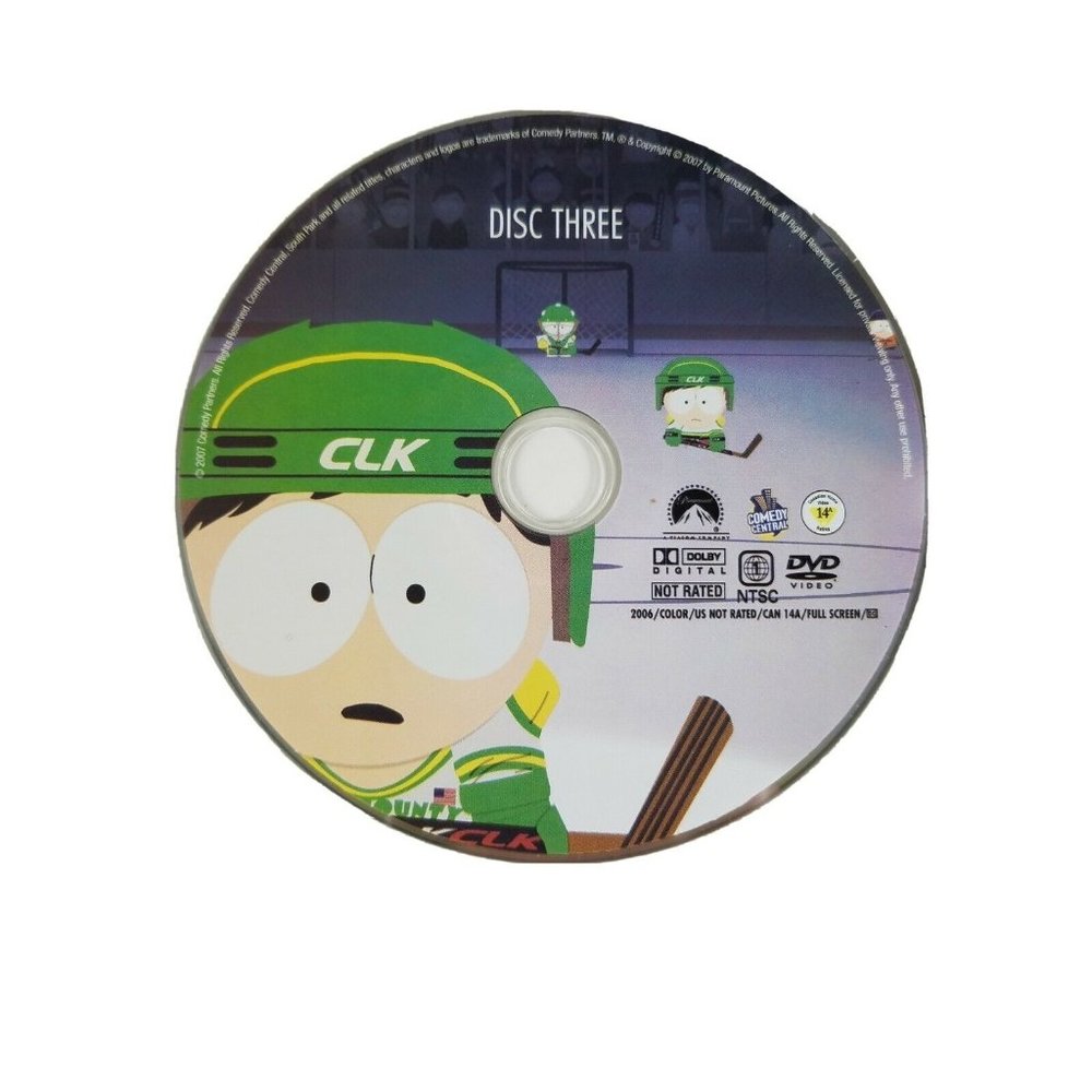 South Park DVD 8th Season Disc 3 Replacement 2006 Comedy Central Disc Only
